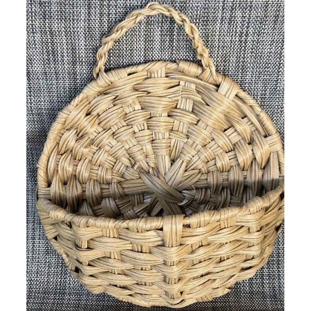 Vintage Wall Hanging Basket Boho Vines Fruit - Picture 4 of 11